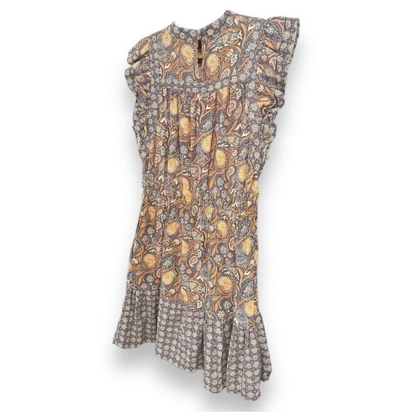 Universal Thread - Paisley Printed High Neck With Pockets Knee Length Dress - Picture 8 of 11